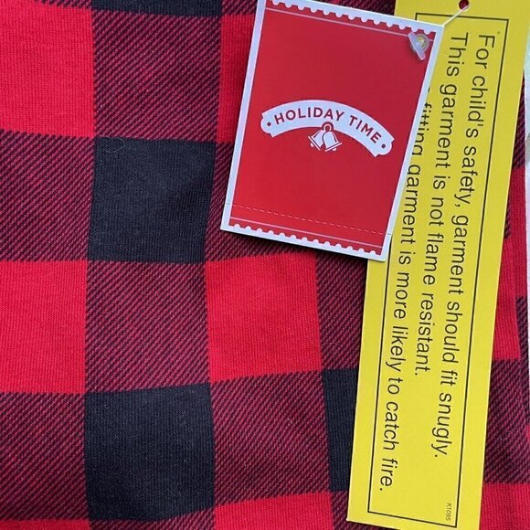 NWT BUNDLE 18 Months Holidays Winter Unisex 2PC Pajamas 18 M Red, Green, Black - Picture 8 of 13